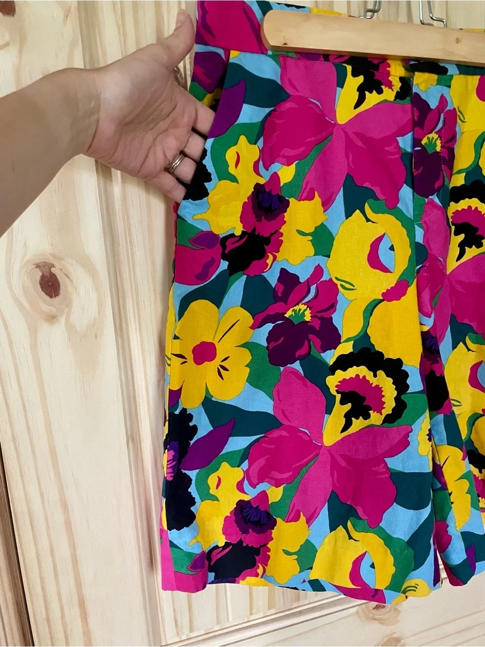 kate spade New York Orchid Bloom Linen Blend Bermuda Shorts Sz Medium
